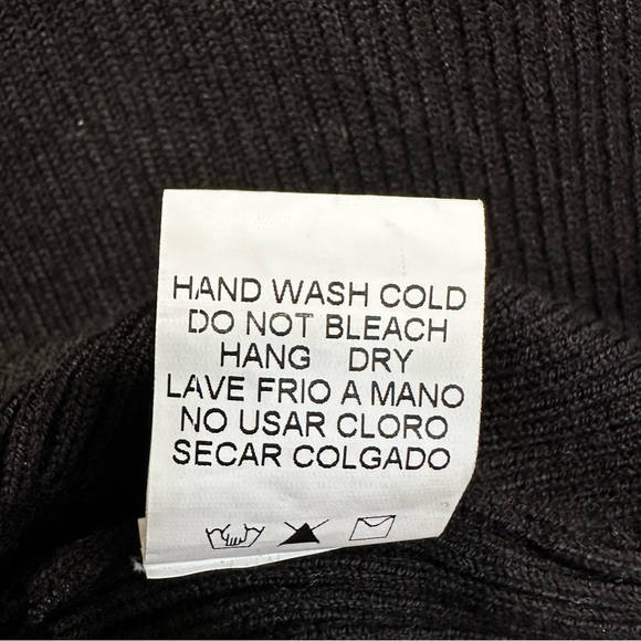 Mint & Major Y2K rib knit collared top SM twist front long sleeve indie sleeze - Picture 9 of 11